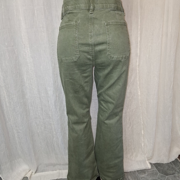 Indigo Poppy Black Textured Fabric Jeans Women Size 14 - Picture 7 of 16